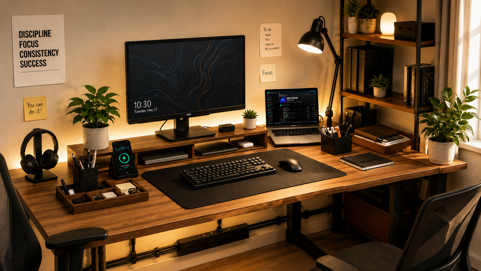 Organized workspace