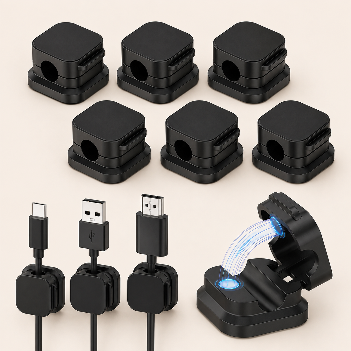 The Magnetic Cable Clips