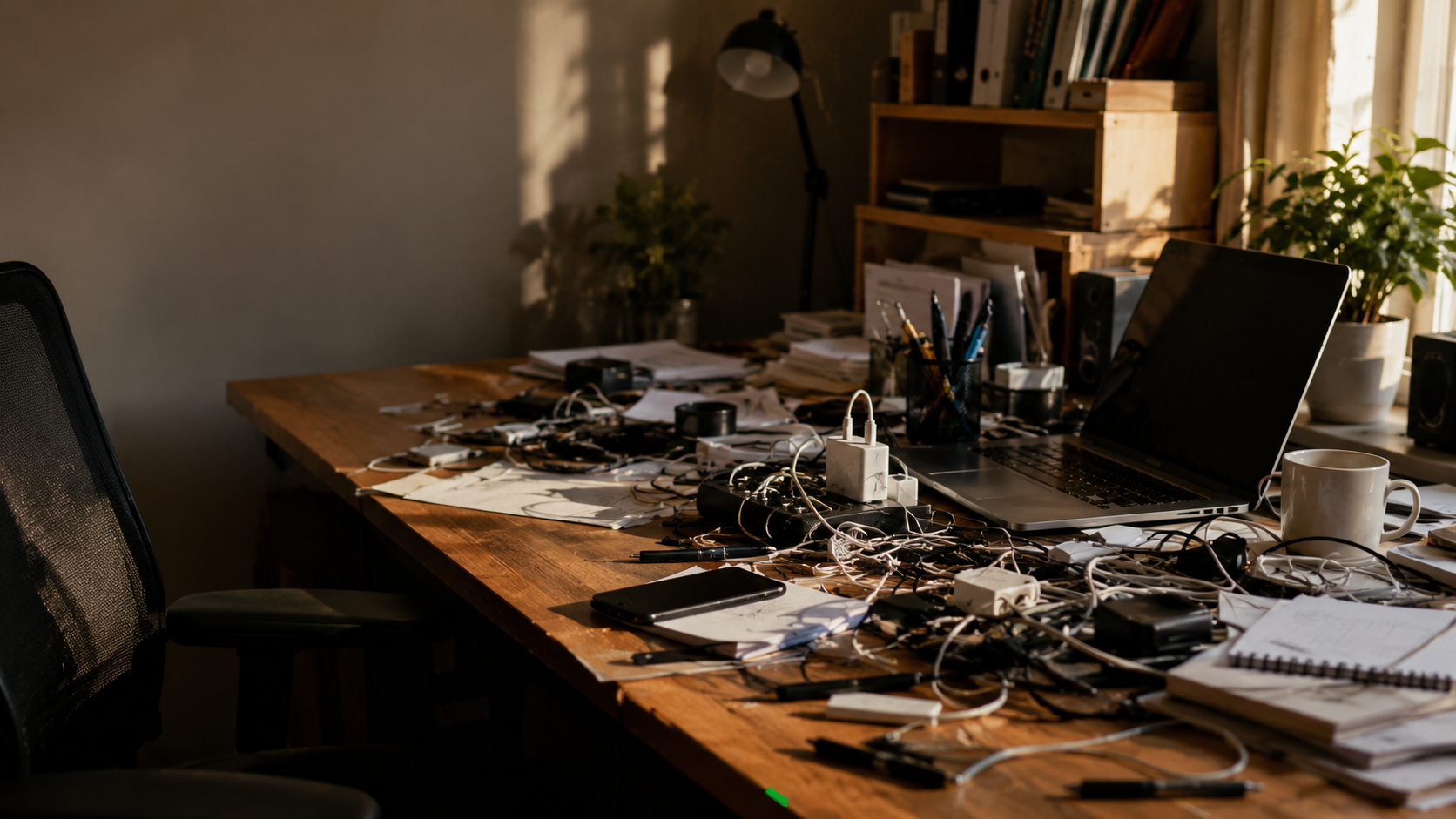 Messy workspace