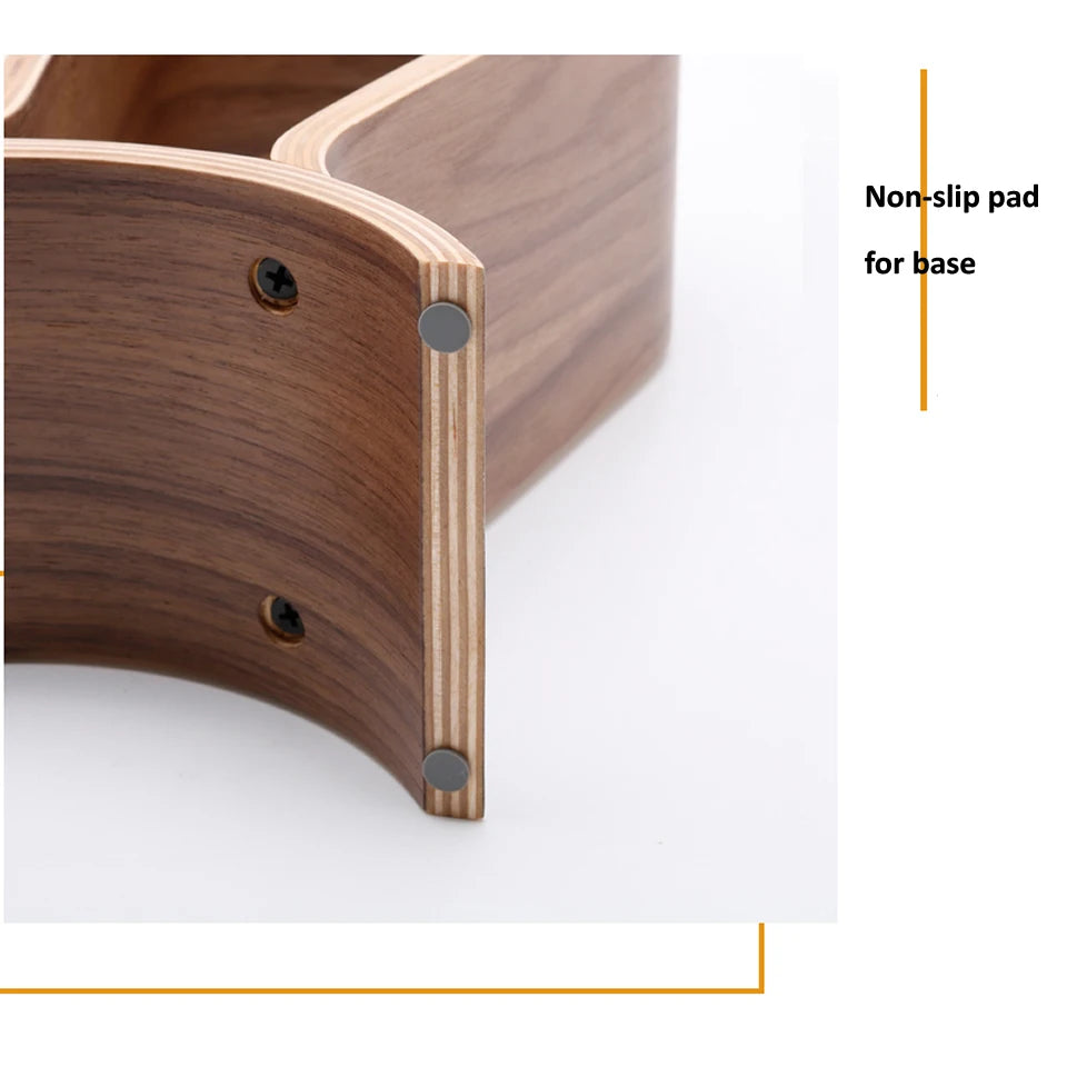 The Walnut Headphone Rack