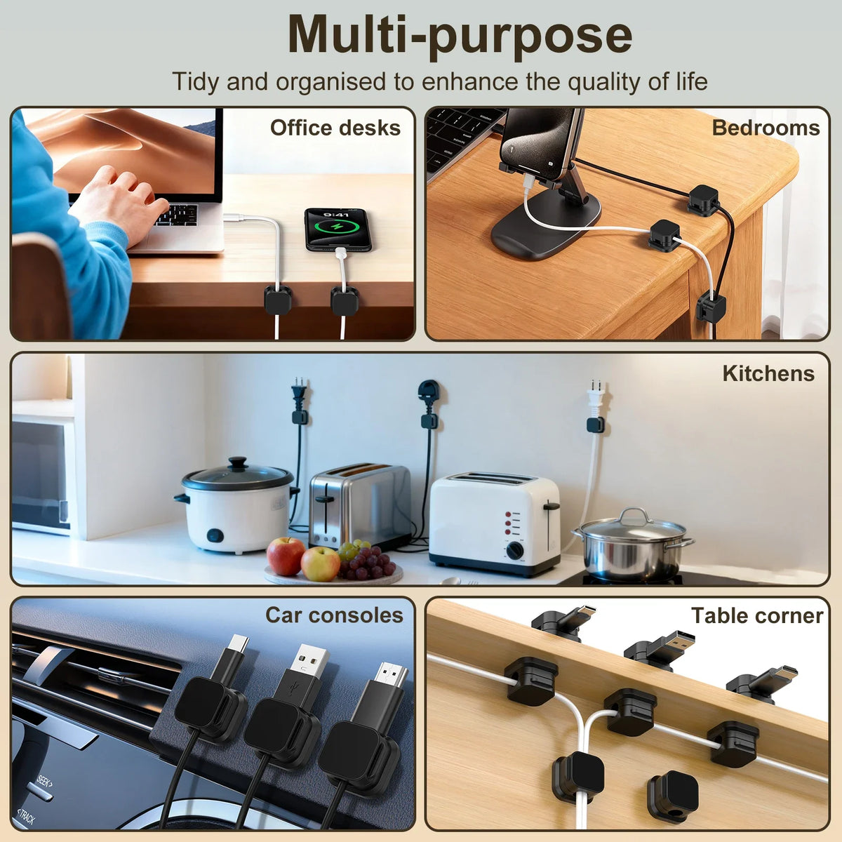 The Magnetic Cable Clips