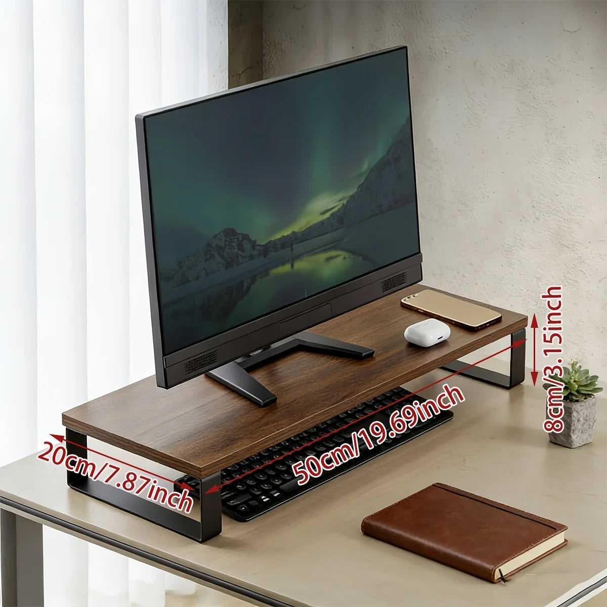 The Walnut Monitor Stand